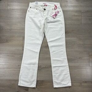 NWT Wrangler Premium Patch Women's White Jeans Low Rise bootcut 9/10x 32 Cowgirl